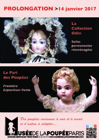 Le Pari des Poupées/Première exposition-vente. Du 24 septembre 2016 au 14 janvier 2017 à paris03. Paris. 
